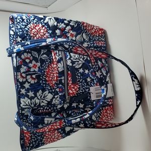 Vera Bradley red white and blue tote bag